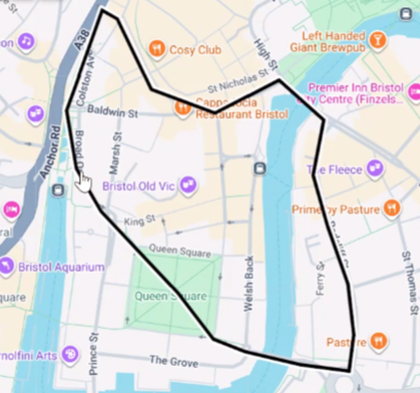 Placeholder route map